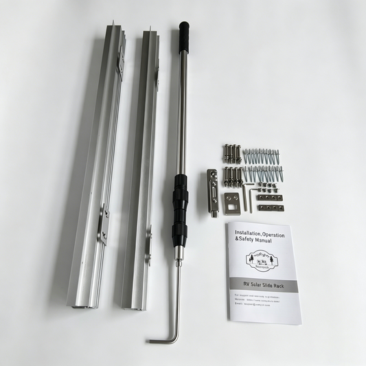 SUMYOK Manual RV Solar Slide Rack SlideR80 | For 150-250W Solar Panels