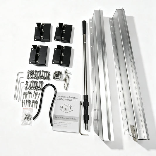 SUMYOK Electric RV Solar SlideRack System E-SlideR1150 | For 300W–600W Solar Panels