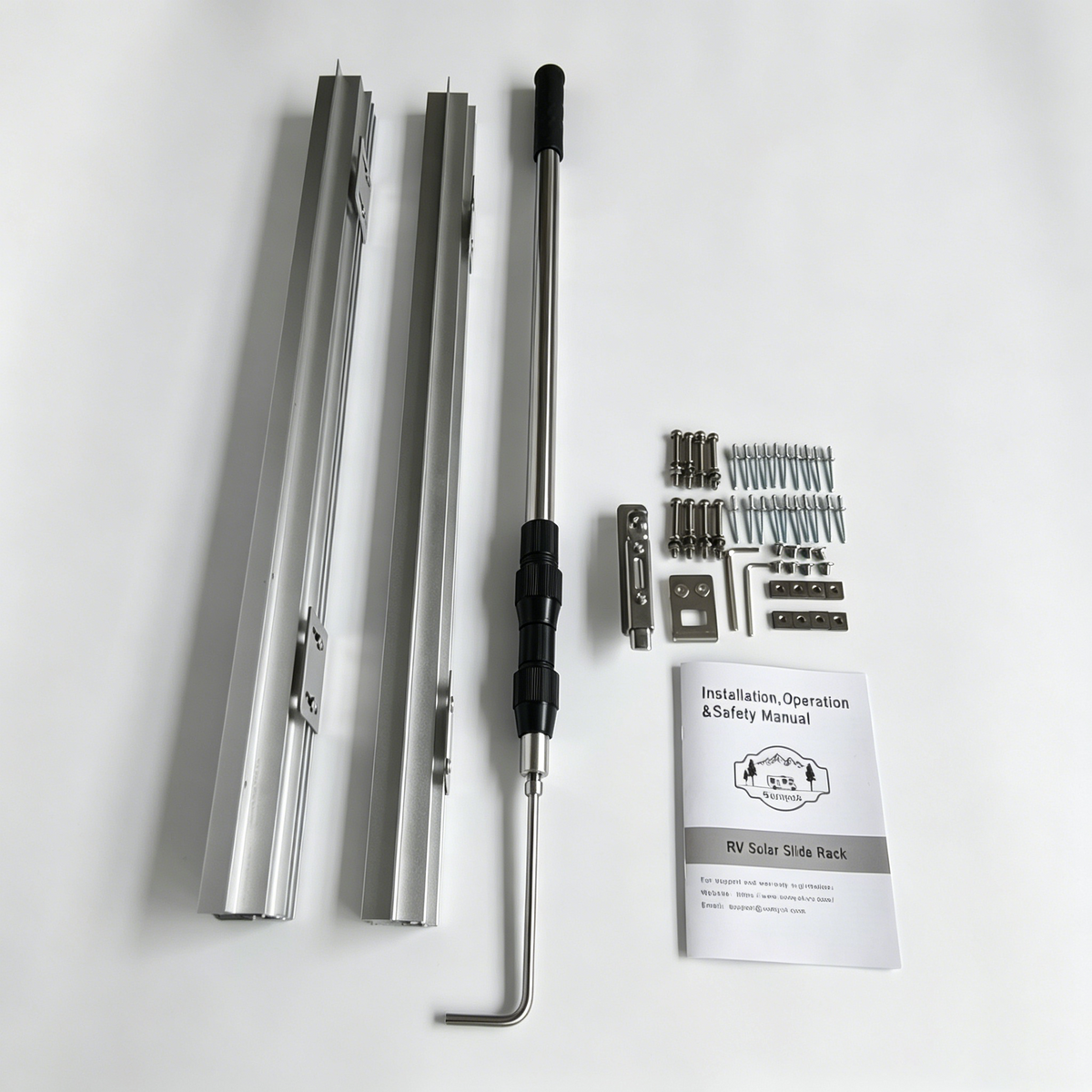 SUMYOK Manual RV Solar Slide Rack SlideR80 | For 150-250W Solar Panels