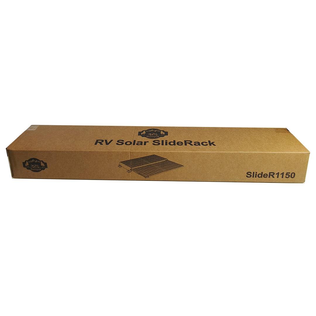 SUMYOK Manual RV Solar SlideRack System SlideR1150 | For 300W–600W Solar Panels