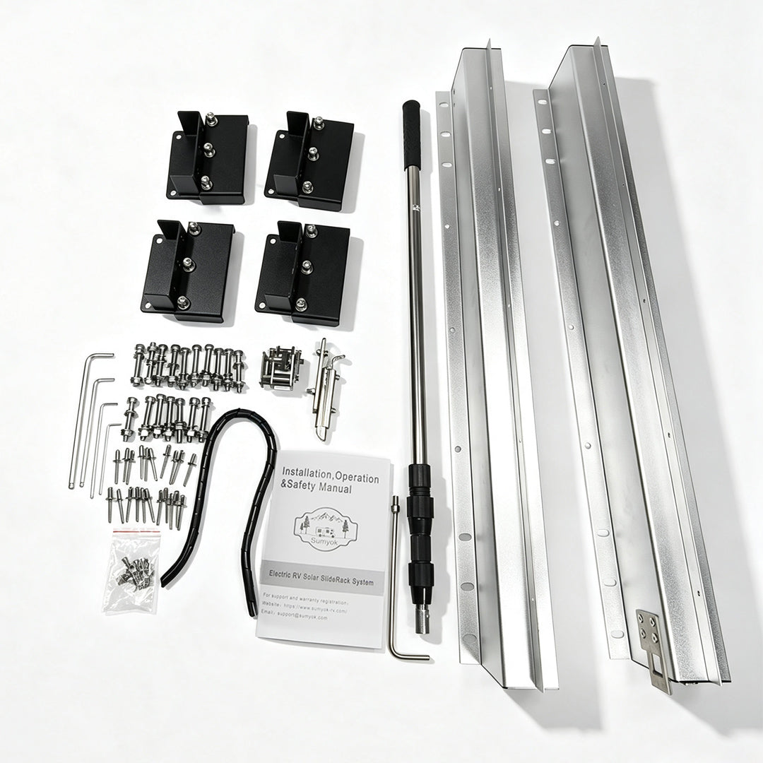 SUMYOK Manual RV Solar SlideRack System SlideR1150 | For 300W–600W Solar Panels